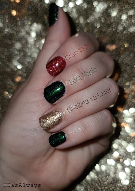 Color Street Christmas Mixed Mani using Cran-tastic, Scot Topic, and Chelsea Ya Later all doubled. Color Street Crantastic Combo, Scot Topic Color Street Mixed Mani, Christmas Color Street Nails, Color Street Christmas Mixed Mani, Christmas Color Street Combos, Color Street Christmas Combos, Colorstreet Christmas, Color Street Christmas, Mani Inspiration