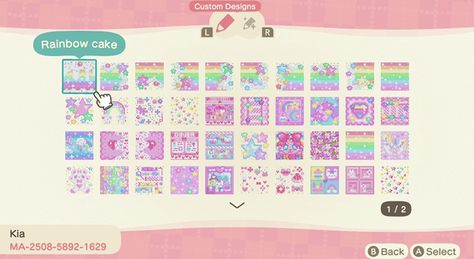 Acnh Kawaii Path, Acnh Pastel Kidcore Codes, Acnh Sanrio Island, Pastel Kidcore Acnh, Acnh Kidcore Codes, Pastel Acnh, Acnh Pathways, Acnh Kawaii, Kidcore Island