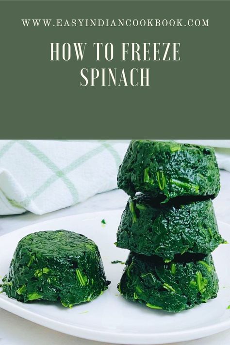 Freezing spinach. Freeze Fresh Spinach, Freeze Spinach, Cooking Spinach, Fresh Spinach, Frozen Spinach, Spinach Leaves, Cooking Games, Culinary Skills, Kitchen Hacks