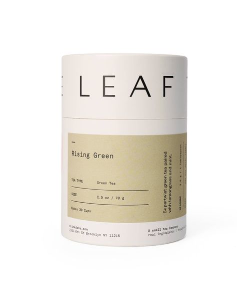 Rising Green: green tea paired with lemongrass, mint & ginger Loose Tea Packaging, Tea Growing, Tea Estate, Environmental Sustainability, Tea Companies, Types Of Tea, Tea Packaging, Real Ingredients, Paper Gift Box