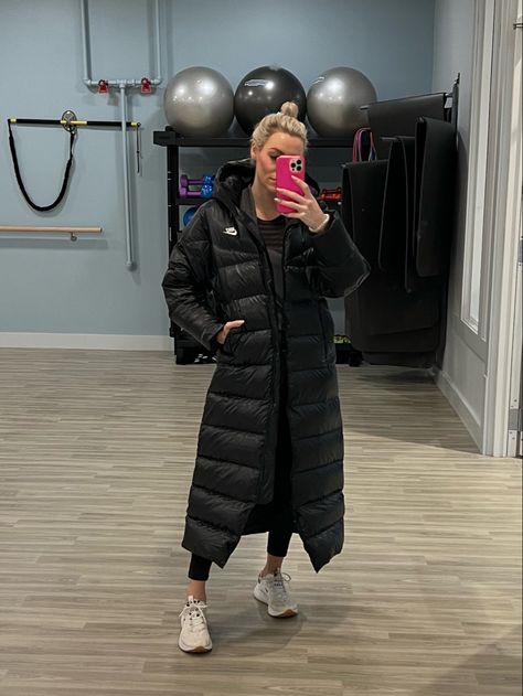 The ultimate city slicker is this super-long, down filled parka jacket. From sporty to stylish, the Nike longline puffer is perfect for keeping you warm from workout to errand. Follow my shop @badtotheblonde on the @shop.LTK app to shop this post and get my exclusive app-only content! #liketkit #LTKstyletip #LTKSeasonal #LTKfit @shop.ltk https://liketk.it/3V960 Nike Parka Outfit, Longline Puffer Jacket Outfit, Long Parka Outfit, Nike Winter Jacket, Long Puffer Jacket Outfit, Nike Parka, Shiny Sportswear, Nike Winter Jackets, Parka Outfit