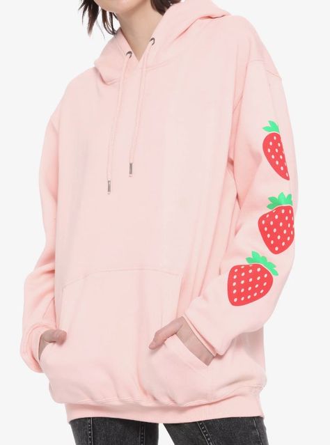 Lovecore Aesthetic Outfit, Kawaii Jacket, Sanrio Fashion, Milk Strawberry, Hoodie Images, Kawaii Sweatshirt, Cool Girl Outfits, Girls Hoodie, Unique Sweaters