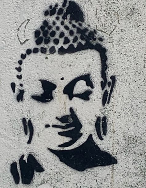 Art work/street art #fashion #aesthetic #tiktok #buddhism #buddha #art #graffiti #cleangirlaesthetic #vibes Buddha Graffiti, Arca Aesthetic, Buddha Aesthetic, Buddhism Aesthetic, Street Art Fashion, Alien Tattoo, Aesthetic Tiktok, Ios App Icon, Buddha Art