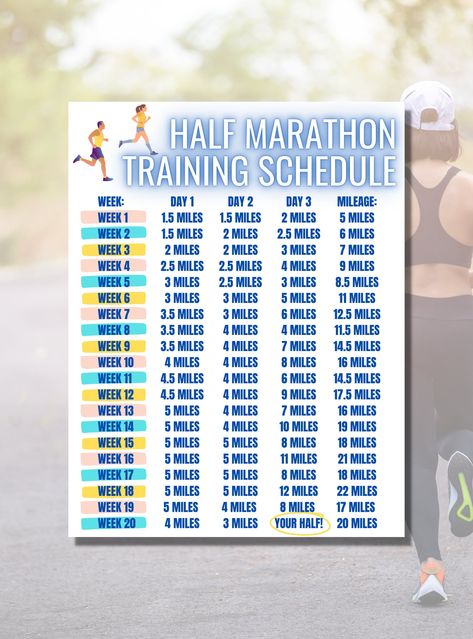 24 Week Half Marathon Training Plan, Couch To Half Marathon Training, Start Running Beginner Runner, Cross Country Workout, 10k Training Plan, Beginner Half Marathon Training, Running Schedule, Half Marathon Training Schedule, Marathon Training For Beginners