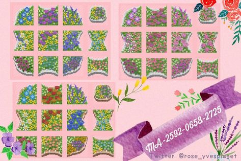 Custom Designs | MA-2592-0658-2725 | Animal Crossing (ACNH) | Nookea Acnh Path, Ac Codes, Acnh Paths, Pink Island, Animal Crossing Guide, Acnh Codes, Animal Crossing Qr Codes Clothes, Animal Crossing Wild World, Path Design