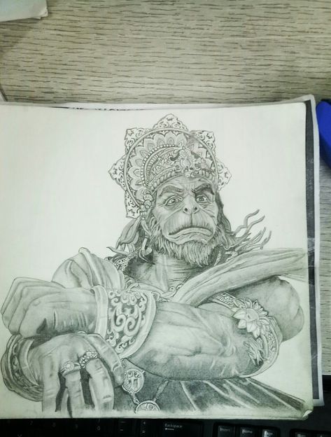 Hanuman Ji Drawing, Hanuman Drawing, Hanuman Ji, Drawing Videos, Face Drawing, Pencil Drawings, Art Studio, Art Journal, Lion