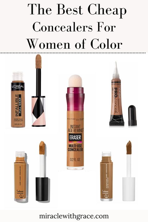 Concealer For Dark Skin, Cheap Concealer, Elf Concealer, Target Makeup, Beginner Makeup Kit, Using Concealer, Makeup Recommendations, Drugstore Concealer, Original Makeup