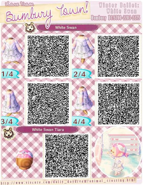 Wedding style Animal Crossing New Leaf QR Code Dress Qr Code, Animal Crossing Qr Codes, Acnl Qr Codes, Motif Acnl, Animal Crossing 3ds, Animal Crossing New Leaf, Ac New Leaf, Happy Home Designer, Animal Crossing Qr Codes Clothes