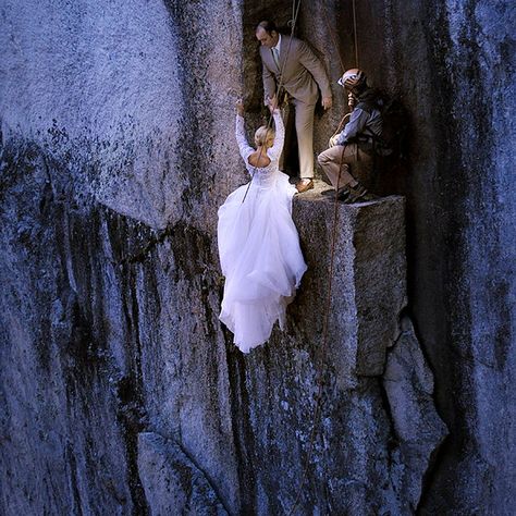 Extreme Wedding, Adventure Wedding Photography, Amazing Wedding Photos, Yosemite Wedding, Racing Photos, Las Vegas Weddings, Nature Wedding, Rock Climbing, Wedding Images