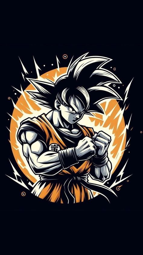 Goku T Shirt Design, Goku Tshirt Designs, Dragon Ball Z Design, Goku Design, Dragonball Z Wallpaper, Dragon Ball Shirt, Tshirt Artwork, Dibujos Toy Story, Marvel Wallpaper Hd