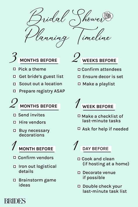 The Ultimate Bridal Shower Planning Timeline and Checklist Bridal Shower Timeline, Event Planning Board, Bridal Shower Checklist, Simple Bridal Shower, Bridal Shower Planning, Bachelorette Party Planning, Pre Wedding Party, Weddings By Color, Planning Checklist