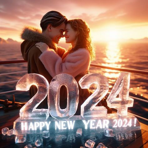 Titanic Movie's Jack and Rose celebrating Happy New Year 2024 Jack And Rose, Titanic Movie, Happy New Year 2024, Year 2024, Movie Characters, Titanic, What If, Happy New, Happy New Year