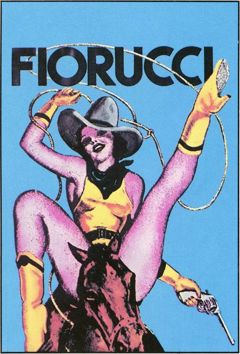 Iconic 70s and 80s Italian brand Fiorucci Vintage Italian Posters, Italian Posters, Italian Fashion Brands, Artwork Images, Old Ads, Cat Walk, Pin Up Art, Poster Vintage, Vintage Glamour