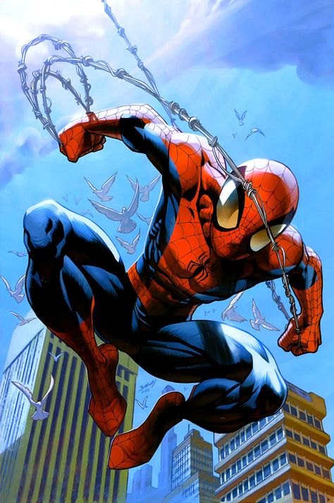 Spider-Man Mark Bagley, Ultimate Spiderman, The Amazing Spider Man, Amazing Spider Man, Spiderman Art, Amazing Spiderman, Amazing Spider, Marvel Heroes, Spider Verse