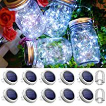 Check this out on Amazon Mason Jar Solar Lights, Solar Mason Jars, Mason Jar Lanterns, Starry Lights, Jar Lanterns, Fairy Decor, Mason Jar Lids, Solar Lanterns, Mason Jar Lighting