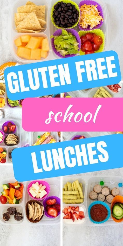 Healthy Gluten Free Lunch Ideas, Gluten Free Lunch Ideas, Gluten Free School Lunches, Gluten Free Recipes For Kids, Lunch Ideas For Kids, Quick Lunch Recipes, Gluten Free Kids, Gluten Free Lunch, Gluten Free Dairy Free Recipes