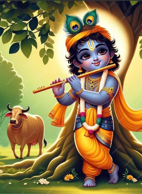 Krishna Ji Drawing, Little Kanha Ji Images, Draw With Me, Krishna Krishna, Krishna Drawing, Shree Krishna Wallpapers, Commission Portrait, Little Krishna, Lord Krishna Hd Wallpaper