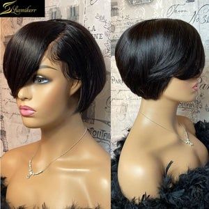 Short Wig Styles, 4x4 Lace Closure Wig, Bob Pixie Cut, Bob Straight, Short Bobs, Straight Lace Front Wig, Braid Wig, Short Human Hair Wigs, Bob Lace Front Wigs