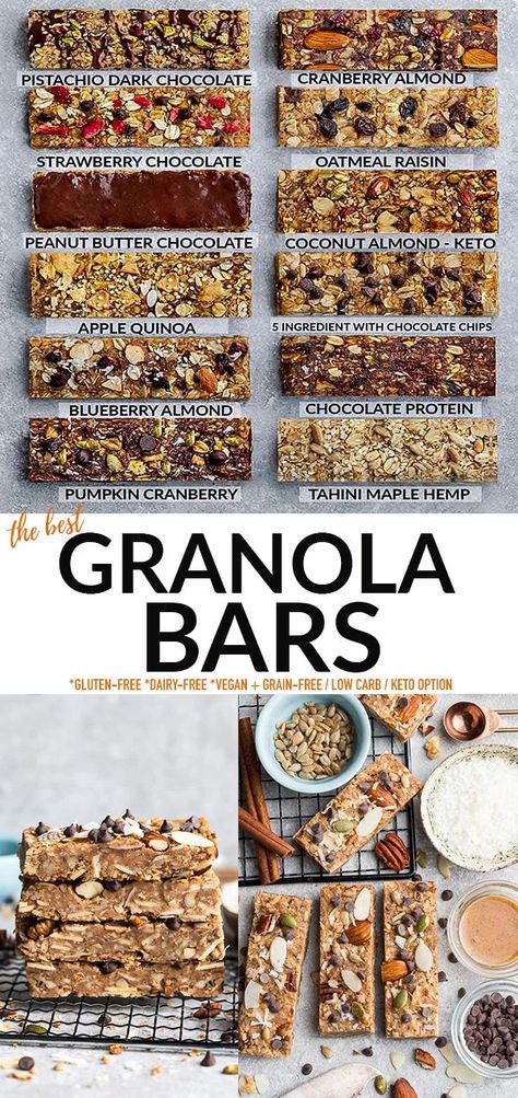 Diy Granola Bars, Grain Free Granola Bars, Healthy Homemade Granola Bars, Superfood Snacks, High Protein Granola, Diy Granola, Best Granola Bars, Homemade Granola Bars Healthy, Protein Granola Bars