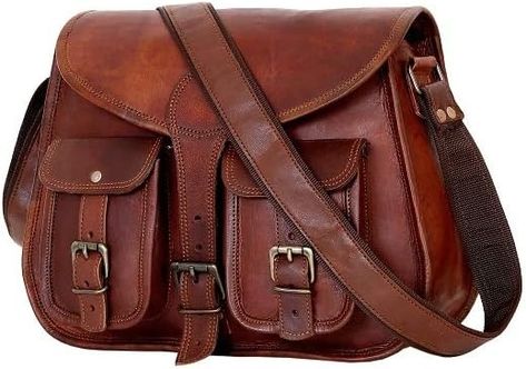 Amazon.com: Ruzioon Goat Leather Crossbody Purse Women Shoulder Bag Satchel Ladies Travel Purse Genuine Leather Brown : Clothing, Shoes & Jewelry Women Shoulder Bag, Travel Purse, Goat Leather, Leather Crossbody Purse, Leather Travel, Womens Purses, Crossbody Purse, Leather Tote Bag, Satchel Bags