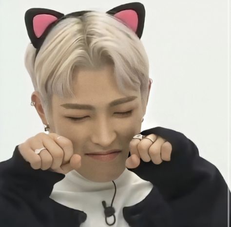 Ateez Cat Ears, Ateez Hongjoong, Fox Ears, Kim Hongjoong, Cat Ear Headphones, Cat Ears, Topaz, Sleep Eye Mask, Thread