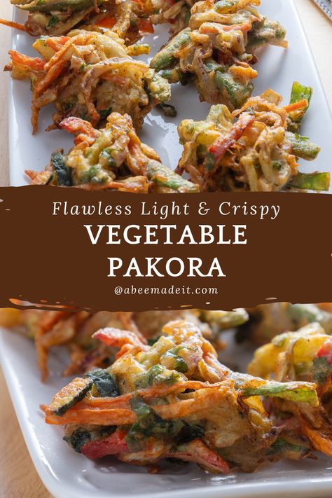 These vegetable pakora are great if you’re looking for easy vegan appetizer ideas. One great way to use your extra veggies is making these flawless light and crispy vegetable pakora. Oven Baked Pakora, Vegan Pakora Recipe, Veggie Pakora Recipe, Pakora Recipe Vegetable, Easy Pakora Recipe, Vegetable Pakora Recipe Indian, Veg Pakora Recipe, Vegetable Korma Recipe, Afghani Food