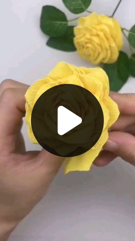 Rose Paper Flowers Diy, Crafts Paper Flowers, Flowers Diy Crafts, Diy Crafts Paper, Rose Making, Rose Paper, Flowers Paper, Pinterest Diy, Diy Crafts Paper Flowers