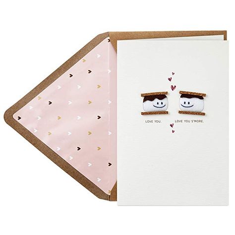 Hallmark Signature Valentine's Day Card for Significant Other (Smores) *Click image to check it out* (affiliate link)  | #dailyloveminder#marriagequotes #romanticquotes #marriageworks #strongmarriage #humor #puns #valentinescard #punny #valentines Love Cards For Husband, Card For Husband, Hallmark Greeting Cards, Mother's Day Greeting Cards, Pink Foil, Anniversary Card, Valentine Day Love, Unique Cards, Mothers Day Cards