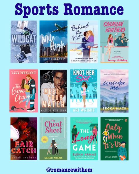 💖 Sports Romance book recs 📚 With the Olympics starting I thought I'd share some book recs from one of my fave sub genres of romance books, no matter what the sport is in it I eat it up every single time I could honestly add about 50 more books to this list, so maybe I'll do a part 2 one day 😅 Do you love sports romances? Drop your recs below I'm always looking for new ones to discover 💖 Sport Romance Books, Canadian Boyfriend, Stephanie Archer, Romance Book Recs, Rebecca Jenshak, Chloe Liese, Sport Romance, Becka Mack, Cheet Sheet