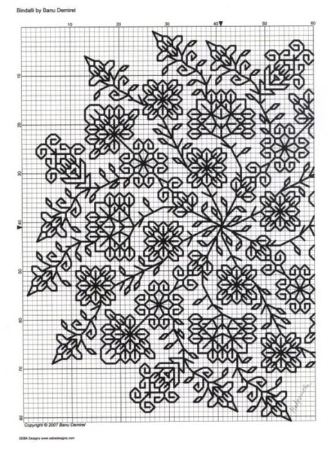 A Cross, Blackwork, Cross Stitch Pattern, Stitch Pattern, Cross Stitch, Embroidery, Black And White, Flowers, Pattern