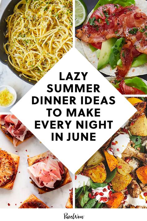 Quick Summer Meals, Lazy Dinner, Summer Dinner Ideas, Lazy Dinners, Easy Summer Dinners, Grilled Dinner, Healthy Summer Dinners, Seasonal Produce, Summer Recipes Dinner