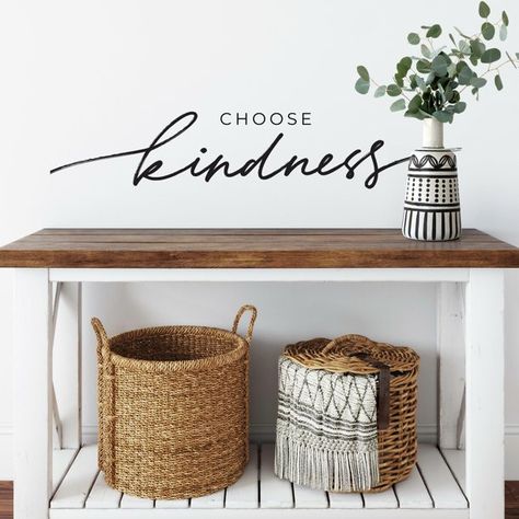 Wall Stickers Words, Wall Decal Quotes Inspirational, Peel And Stick Decals, Affordable Wall Decor, Peel And Stick Wall Decals, Roommate Decor, Choose Kindness, Quote Decor, Vinyl Wall Art Decals