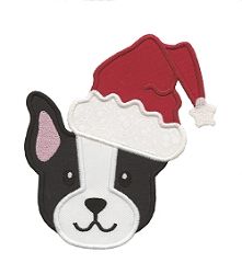 Christmas Machine Embroidery Designs, Santa Applique, Christmas Machine Embroidery, Pet Wreath, Ith Machine Embroidery, Sewing Machine Embroidery, Cute Santa, Felt Dogs, Felt Pattern