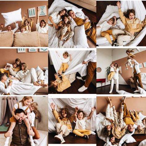 Hotel Room Family Photoshoot, Bedroom Family Photoshoot, Editorial Family Photoshoot, Lifestyle Newborn Family, Family Photography Outfits, Maternity Studio Photoshoot, Extended Family Photos, Pregnancy Photos Couples, Toddler Photoshoot