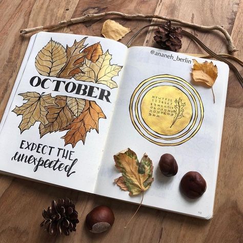 I love the October leaves because they remind me that change is beautiful. #october #autumnleaves Journal Autumn, Bullet Journal Month, Bullet Journal 2020, Bullet Journal 2019, Bullet Journal Cover Page, Bullet Planner, Bullet Journal Mood, Bullet Journal Notebook, Diary Ideas