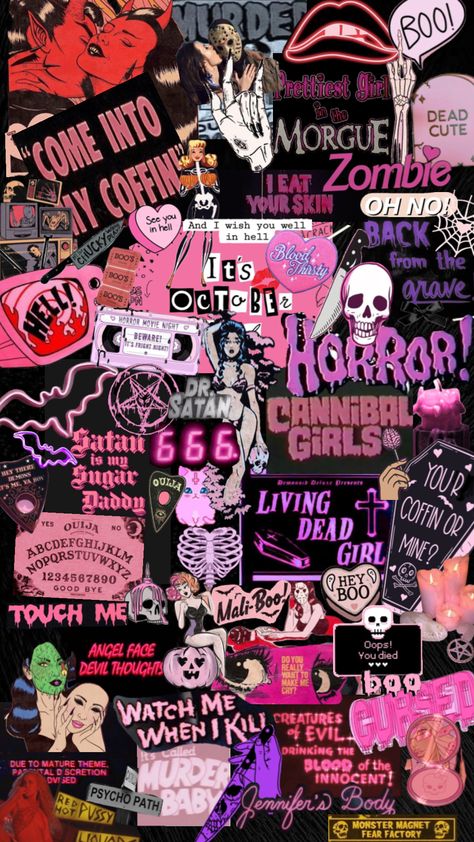 #halloween #horror #girly #spooky #vintagehalloween #spookyvibes Trippy Iphone Wallpaper, Halloween Wallpaper Iphone Backgrounds, Halloween Wallpaper Cute, Iphone Wallpaper Classy, Romantic Wallpaper, Scary Wallpaper, Goth Wallpaper, Iphone Wallpaper Kawaii, Emo Wallpaper