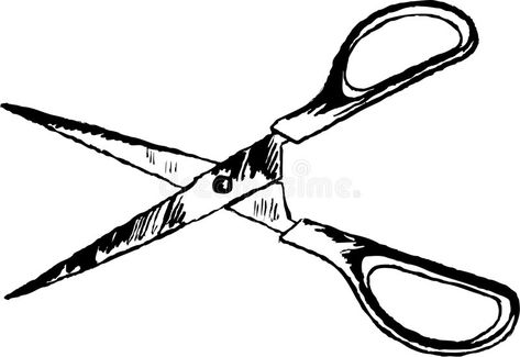 Scissors stock photos Open Scissors Drawing, Medical Alphabet, Open Scissors, Scissors Drawing, Annotation Ideas, Drawing Style, Design Graphics, Fashion Drawing, Vector Design