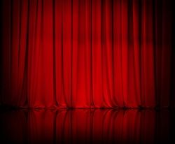 Theatre Backdrops, Spanish Translation, Stage Curtains, Red Drapes, Curtain Backdrops, Seamless Backdrop, Uk Photography, Red Curtains, Hanging Curtains