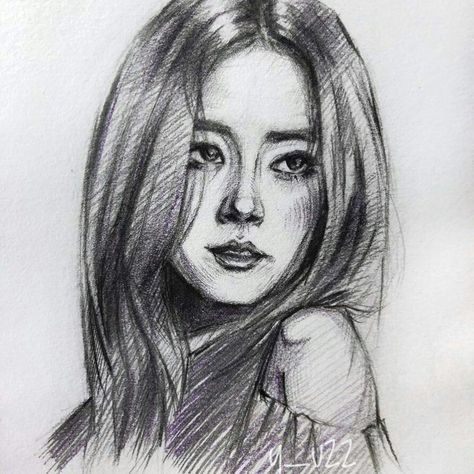 #jisoo#blackpink# drawing Jisoo Drawing Pencil Easy, Jisoo Drawing, Drawing Kpop, Challenge Instagram, Pencil Drawing Images, Girl Drawing Sketches, Animation Art Sketches, Canvas Painting Designs, Kpop Drawings