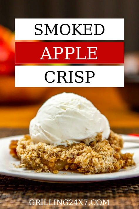 With a chill in the air this Smoked Apple Crisp recipe using the Meadow creek offset smoker is the prefect dessert for Fall. Smoked Apple Crisp Recipe, Smoked Apple Crisp, Dessert For Fall, Apple Cinnamon Oatmeal, Apple Crisp Recipe, Warm Desserts, Offset Smoker, Smoked Food, Apple Crisp Recipes