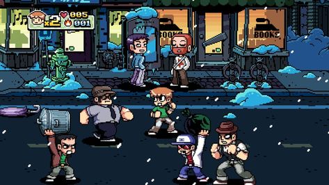 The 20 greatest beat'em ups of all time 17 Game Level Design, Scott Pilgrim Vs The World, Bryan Lee, Stephen Stills, Presentation Styles, Beat Em Up, Scott Pilgrim Vs. The World, Pixel Art Games, Vs The World