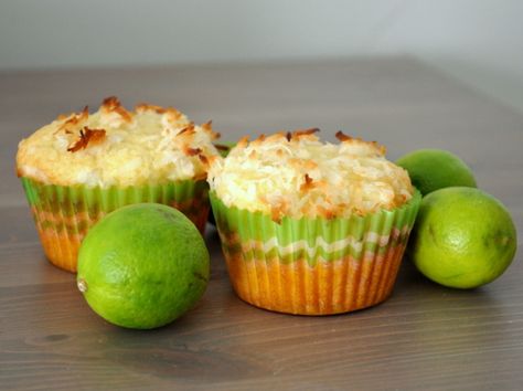 A moist muffin crumb is flavored with sweet-tart key limes and topped with coconut. Key Lime Muffin Recipes, Lime Muffins, Serious Eats Recipes, Coconut Muffins, Moist Muffins, Wake And Bake, Serious Eats, Coconut Lime, Sweet Tarts