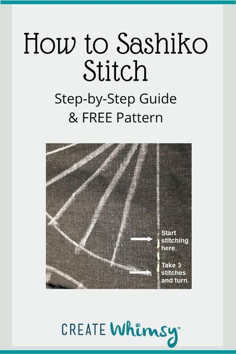 Learn How to Sashiko Stitch for slow, meditative stitching. It's easy, portable and requires just a few supplies. Sashiko Jacket, Sashiko Tutorial, Sashiko Stitching, Boro Stitching, Sashiko Pattern, Japanese Quilts, Sashiko Embroidery, Scrap Fabric, Japanese Embroidery