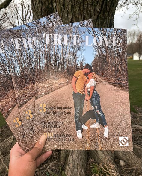 My boyfriend loved a magazine i created for him on adobe indesign. This is a great gift idea. #diy #giftsforhim #giftideas Magazine For Boyfriend, Graphic Design Gifts, Magazine Cover Ideas, Love Magazine, Boo Basket, Bf Gifts, Diy Magazine, A Magazine, Basket Ideas