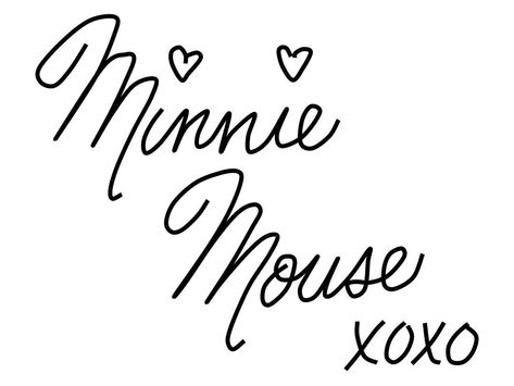 Mickey Mouse Signature, Minnie Mouse Quotes Inspiration, Minnie Mouse Signature, Minnie Mouse Line Art, Minnie Mouse Font, Minnie Mouse Silhouette Svg, Minnie Mouse Name Letters, Phone Text Message, Cute Easy Doodles