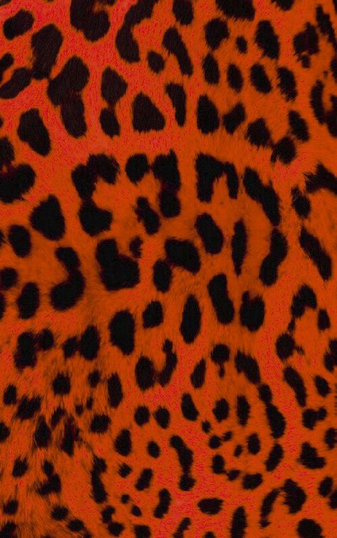 Orange Leopard Print, Cheetah Wallpaper, Animal Print Wallpaper, Op Shop, New Bottega, Orange Aesthetic, Screen Saver, Orange Background, Print Wallpaper