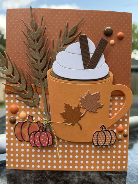 Autumn Cards Stampin Up Ideas, Handmade Autumn Cards, Easy Fall Cards To Make, Thanksgiving Stampin Up Card Ideas, Stampin Up Thanksgiving Card Ideas, Autumn Birthday Cards Handmade, Thanksgiving Card Ideas Simple, Crafty Birthday Cards, Homemade Fall Cards