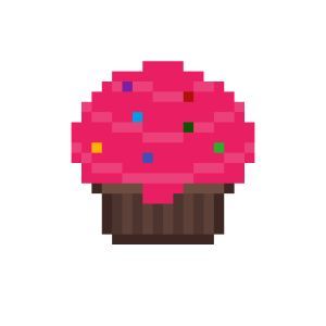 This is a cupcake in pixel art, the design can be put on multiple articles of clothing, which can all be bought on redbubble to support the artist! Cupcake Perler Bead Patterns, Pixel Art Bakery, Pixel Art Tea Cup, Cupcake Pixel Art, Pixel Art Dessert, Articles Of Clothing, Rainbow Sprinkles, Rainbow Pride, The Artist