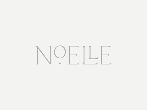 Noelle | Primary Logo by Breanna Rose | Dribbble | Dribbble Noelle Name, Noelle Aesthetic, Noelle Genshin, Mom Logo, Southern Baby Names, Identity Design Inspiration, Desain Editorial, Logo Typography, Logo Design Feminine