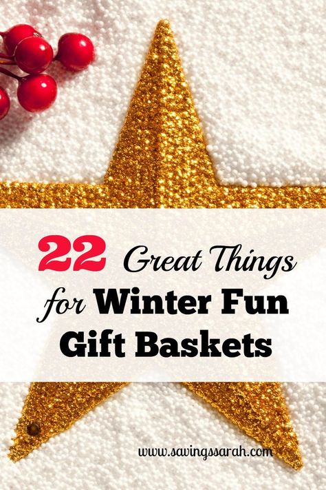 The weather may be cold out, but winter is a great time to have fun both indoors and out. Check out 22 Awesome Additions to Winter Fun Gift Baskets. Snowmen At Night, Thrifty Crafts, Gift Baskets For Men, Winter Craft, Fun Christmas Crafts, Things To Make, All Holidays, Winter Fun, Candy Canes